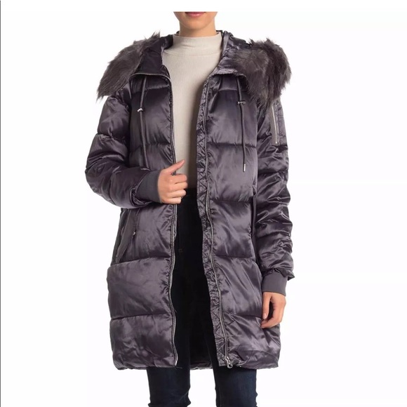 Jessica Simpson Women's Winter Hooded Puffer Coat - Picture 5 of 5